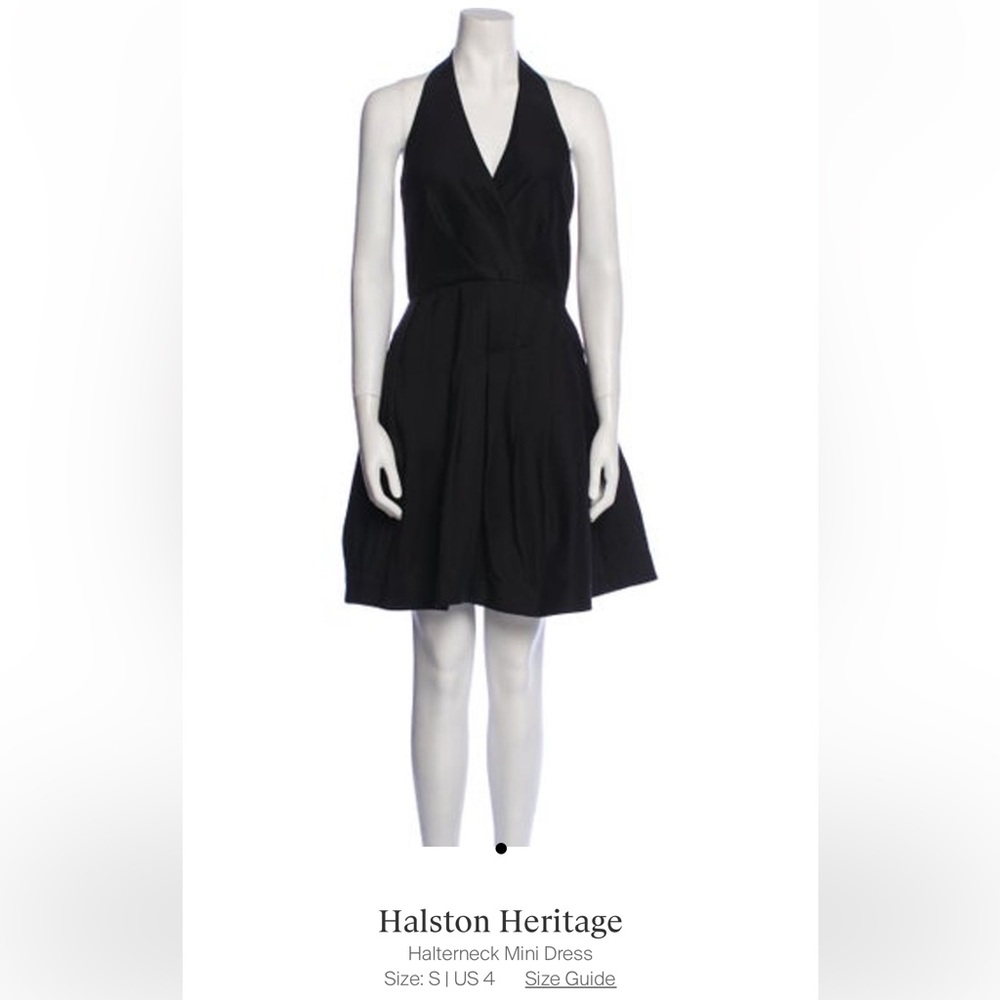 Elegant Black Halter Dress